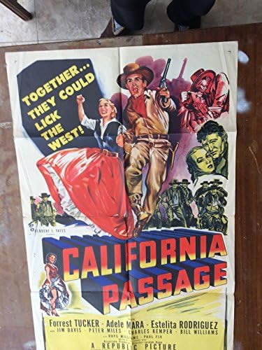 Калифорнийски център, плакат на 1950 г., Форест Тъкър, Джим Дейвис, Заедно те биха могли да се подчини на Запад!