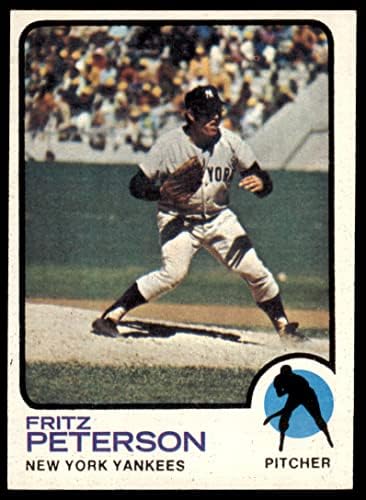 1973 Topps 82 Фриц Питърсън Ню Йорк Янкис (Бейзболна картичка), БИВШ Янкис