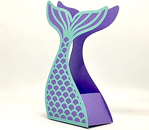 IKASEFU Метални Печати за направата на Картички, 3D Декорация, Изрязване на кутии с Опашка на Русалка, Шаблони за Релеф от Въглеродна Стомана,