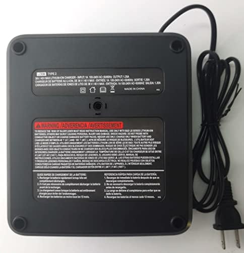 Бързо зарядно устройство ANOITD 40V MAX LCS40 е Съвместимо с една литиева батерия от Black & Decker 36V 40V Max LBX1540 LBX2540 LBX2040