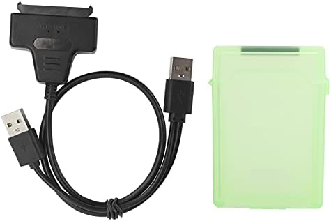 Кабел-адаптер Yunir, Кабел за преобразуване на с двоен интерфейс USB 2.0 Кабел-адаптер за твърд диск SATA HDD /SSD със защитно скоростна