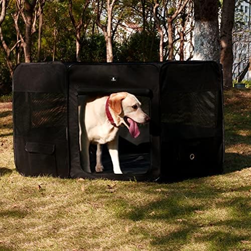 X-ZONE ПЕТ Портативен Сгъваем Кошарката за кучета и котки, Кутии за детска стая / Висококачествен плат Оксфорд 600D, Сменяеми горни с цип,