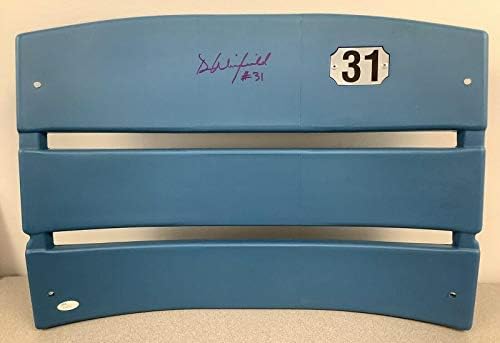 Дейв Winfield Подписа Автограф на гърба на бейзболен седалки на стадиона на Янките MLB Steiner JSA - Бейзболни топки с автографи