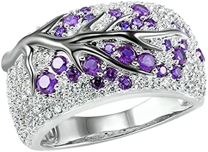 2023 Нов Пръстен Lum Creative P Женски Пръстен С Цирконий и диамантен пръстен Дамски Пръстени Сватба С Цветя Пръстен Размер 7 За Жени