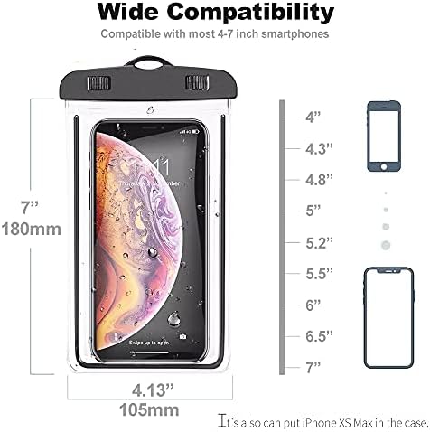 Водоустойчив калъф за телефон, Светещи в тъмното, Универсален Калъф За телефон, Сухи Торби, Светещо по-Голяма рамка, Съвместима с iPhone 12 Pro Max Mini 11 XR 8 Plus Samsung Galaxy на Google P