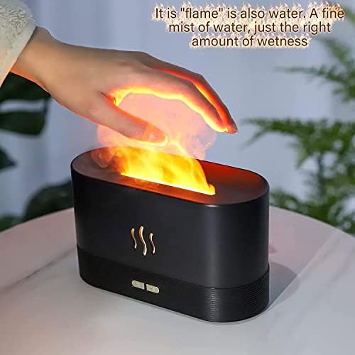 Flame Humidifier Ароматни дифузер за етерични масла, Овлажнител на въздуха, Преносим -Безшумен Ароматни дифузер за дома,
